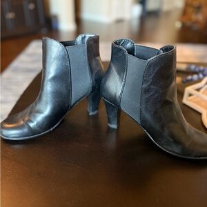 A2 By Aerosoles Sleek Black Ankle Booties